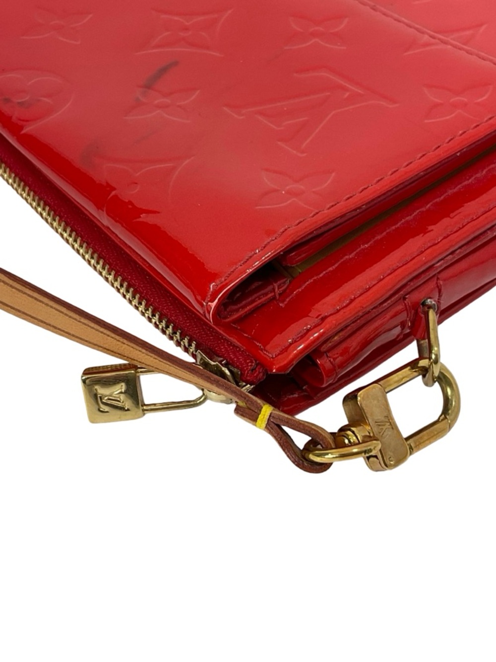 Louis Vuitton Red Monogram Vernis Mott Pochette - Picture 4 of 16